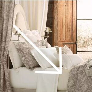 Ralph Lauren Cortana full Queen blanket linen cotton cream